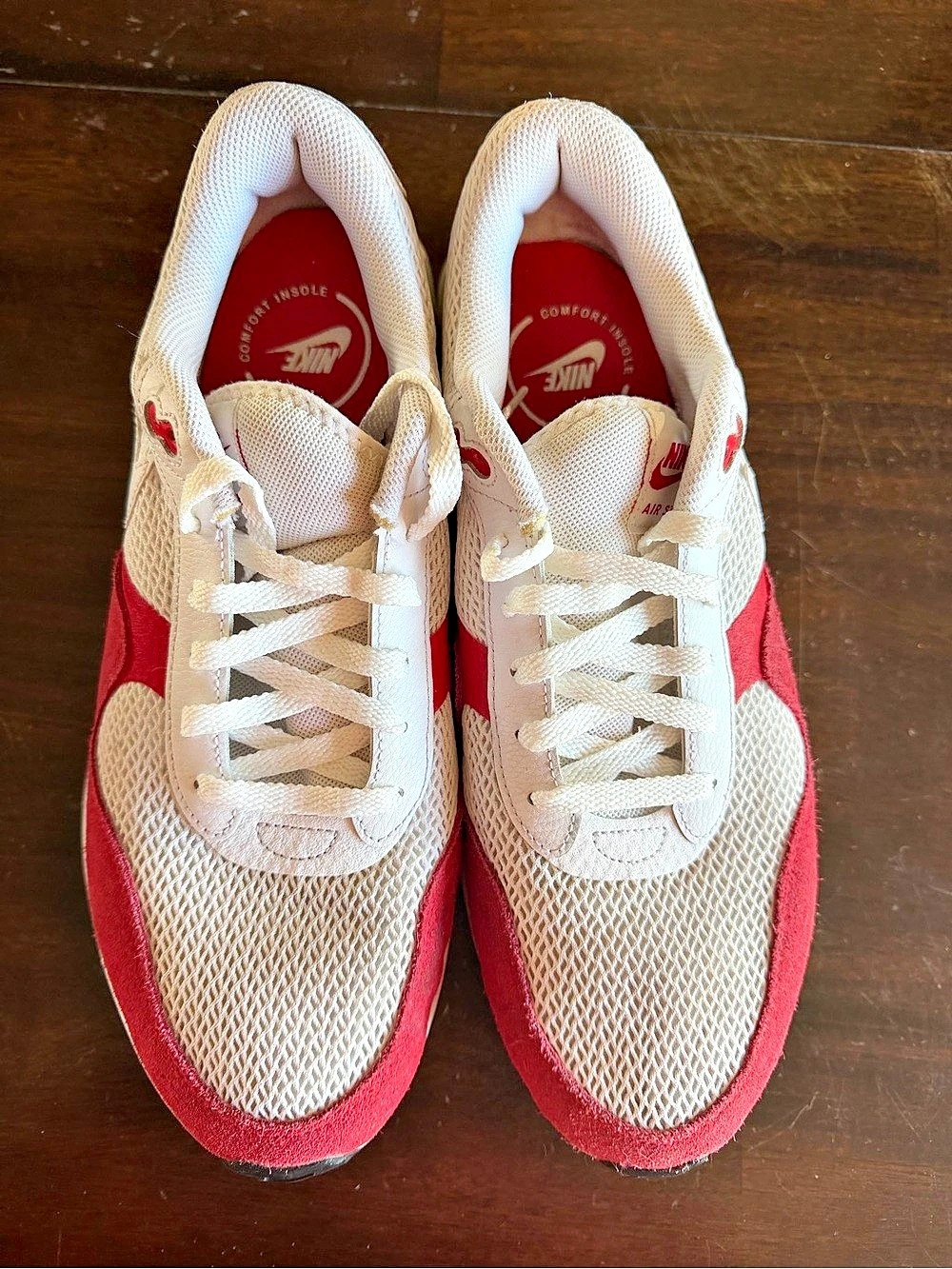 Nike Air Max SYSTM White University Red Men's Size 13